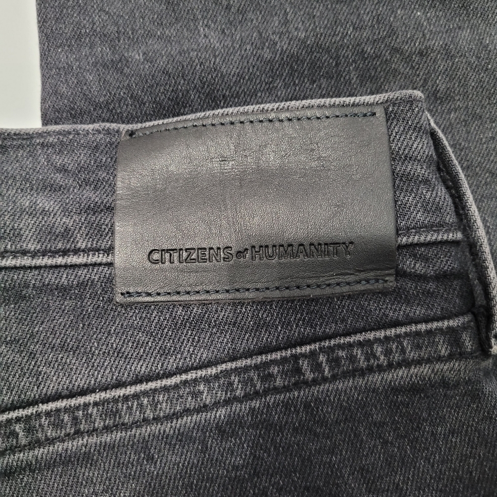 Citizens of Humanity Ella Mid Rise Slim Crop Jeans in Black Size 29 - Picture 9 of 14